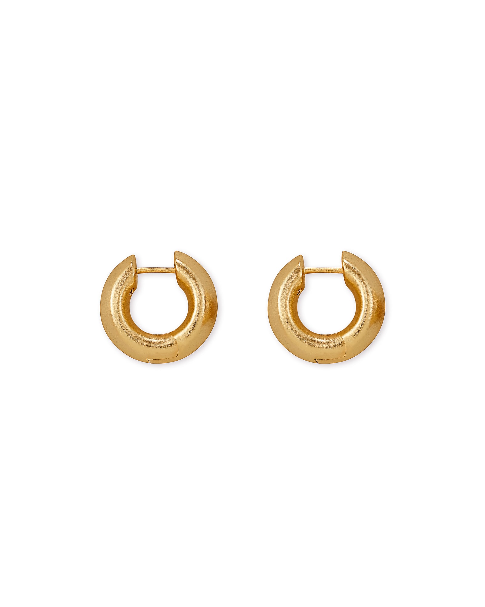 Mikki Huggie Earrings in Vintage Gold