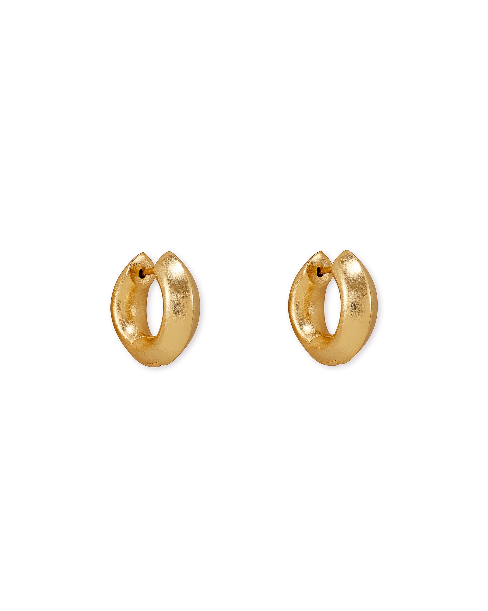 Mikki Huggie Earrings in Vintage Gold
