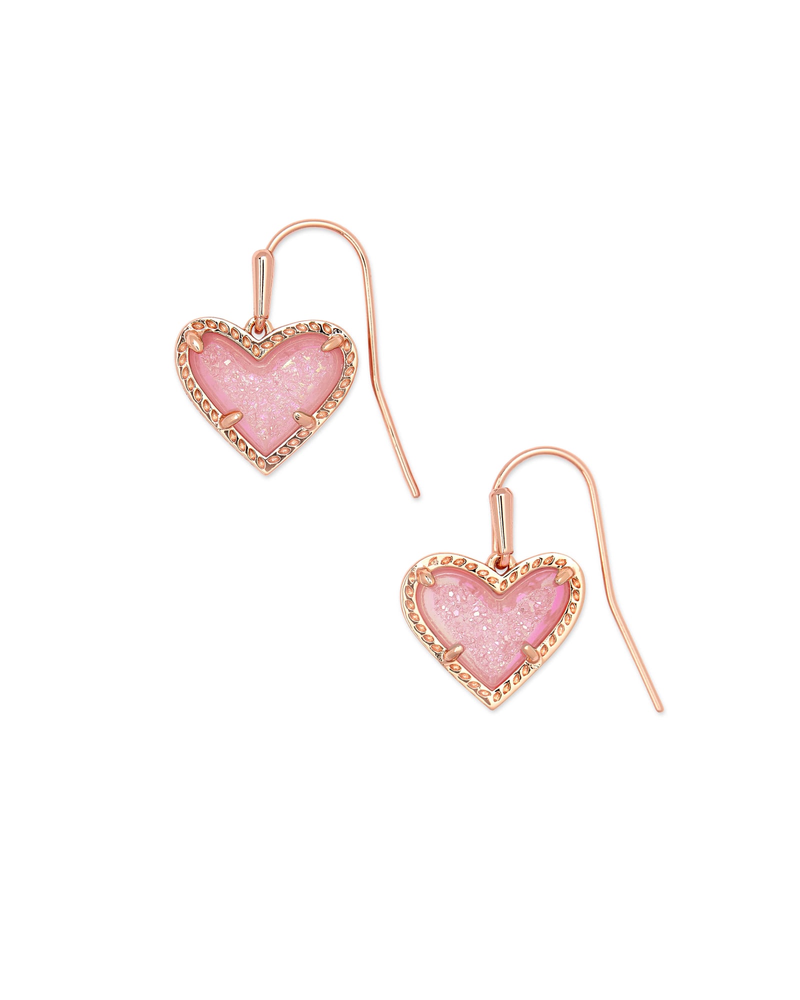 Red Hearts Love Earrings, Earrings Gold Heart Red Drop