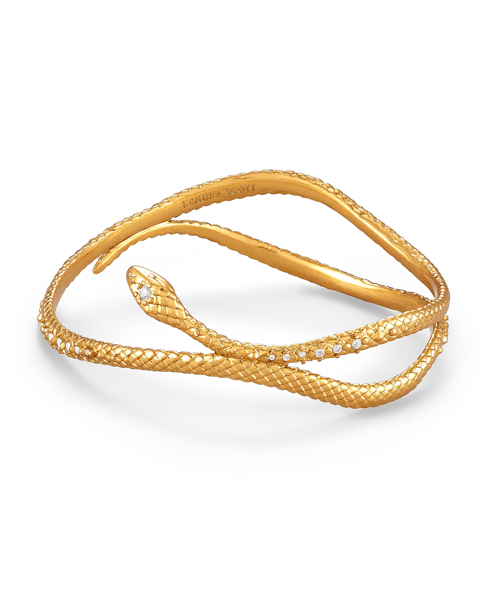 Diamond Cut Snake Chain Necklace in 18k Gold Vermeil