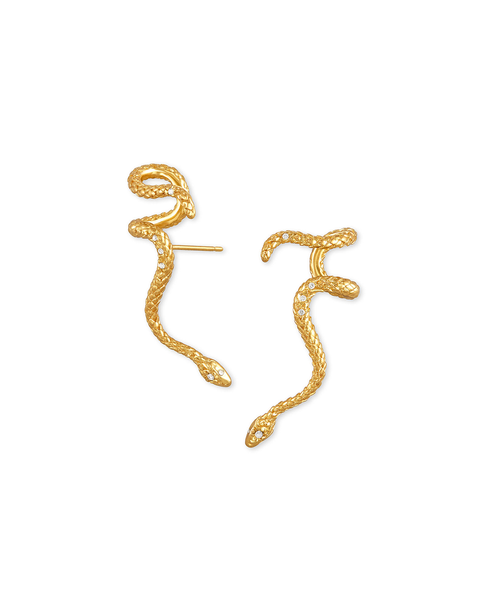 Diamond Cut Snake Chain Necklace in 18k Gold Vermeil