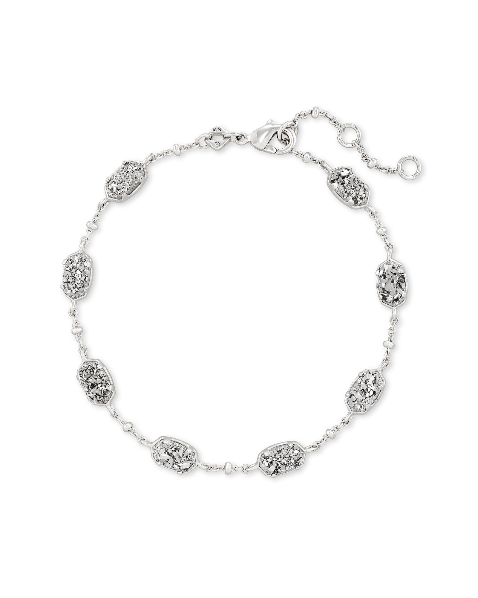 Classic Chain Reversible Silver and Rhodium Bracelet