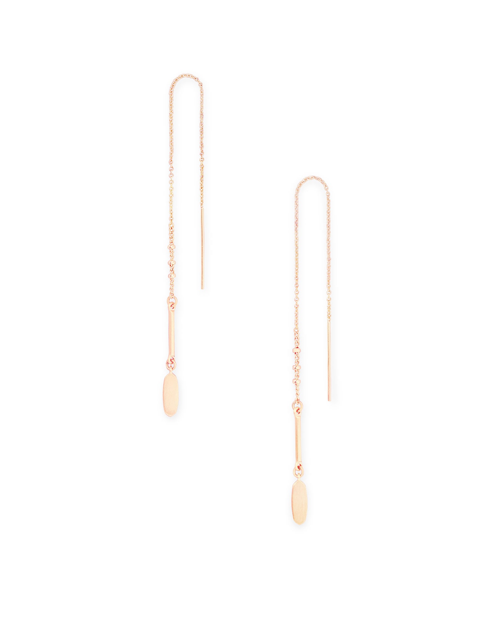 Threader Earrings in 14k Rose Gold