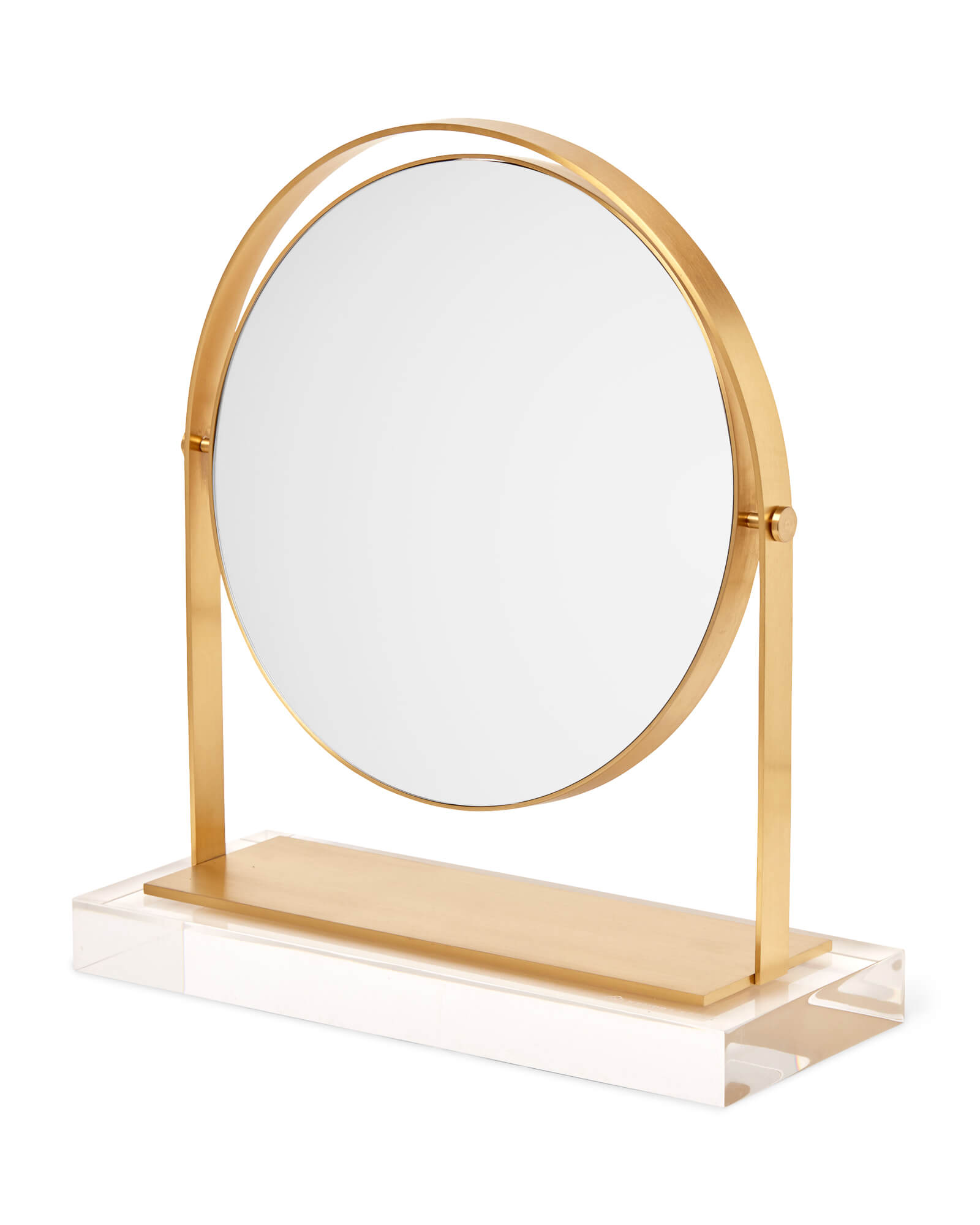 Brass & Acrylic Vanity Mirror