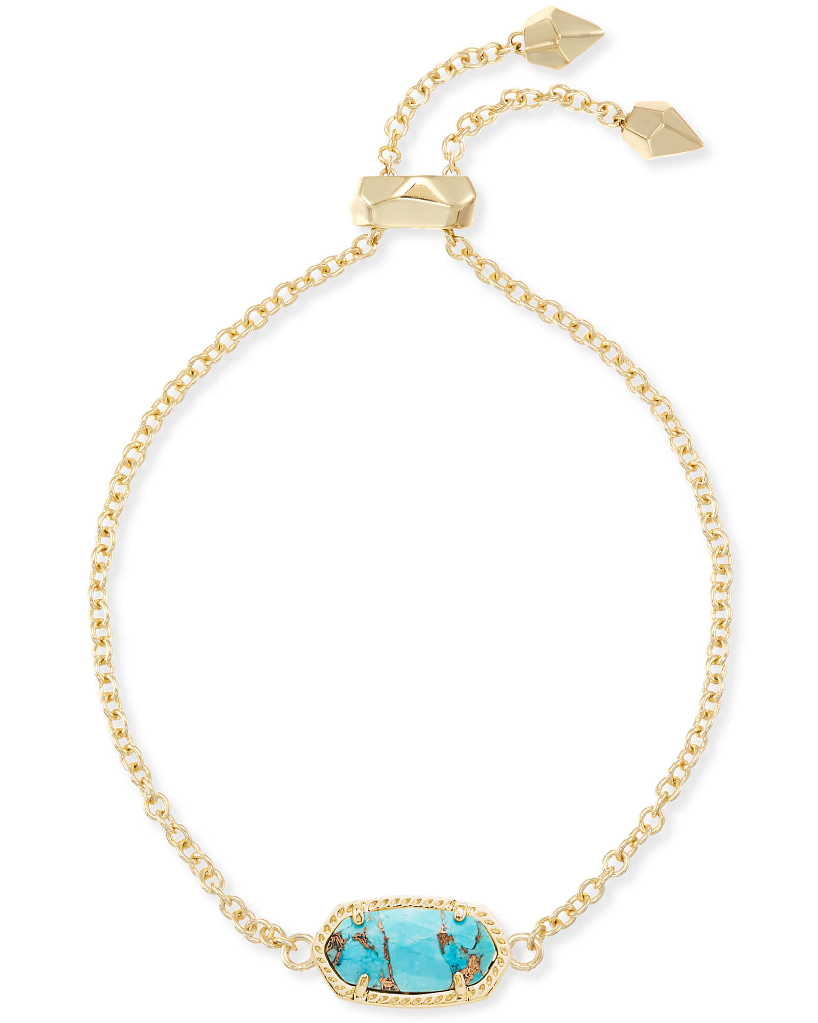 Elaina Gold Delicate Chain Bracelet in Berry Kyocera Opal | Kendra