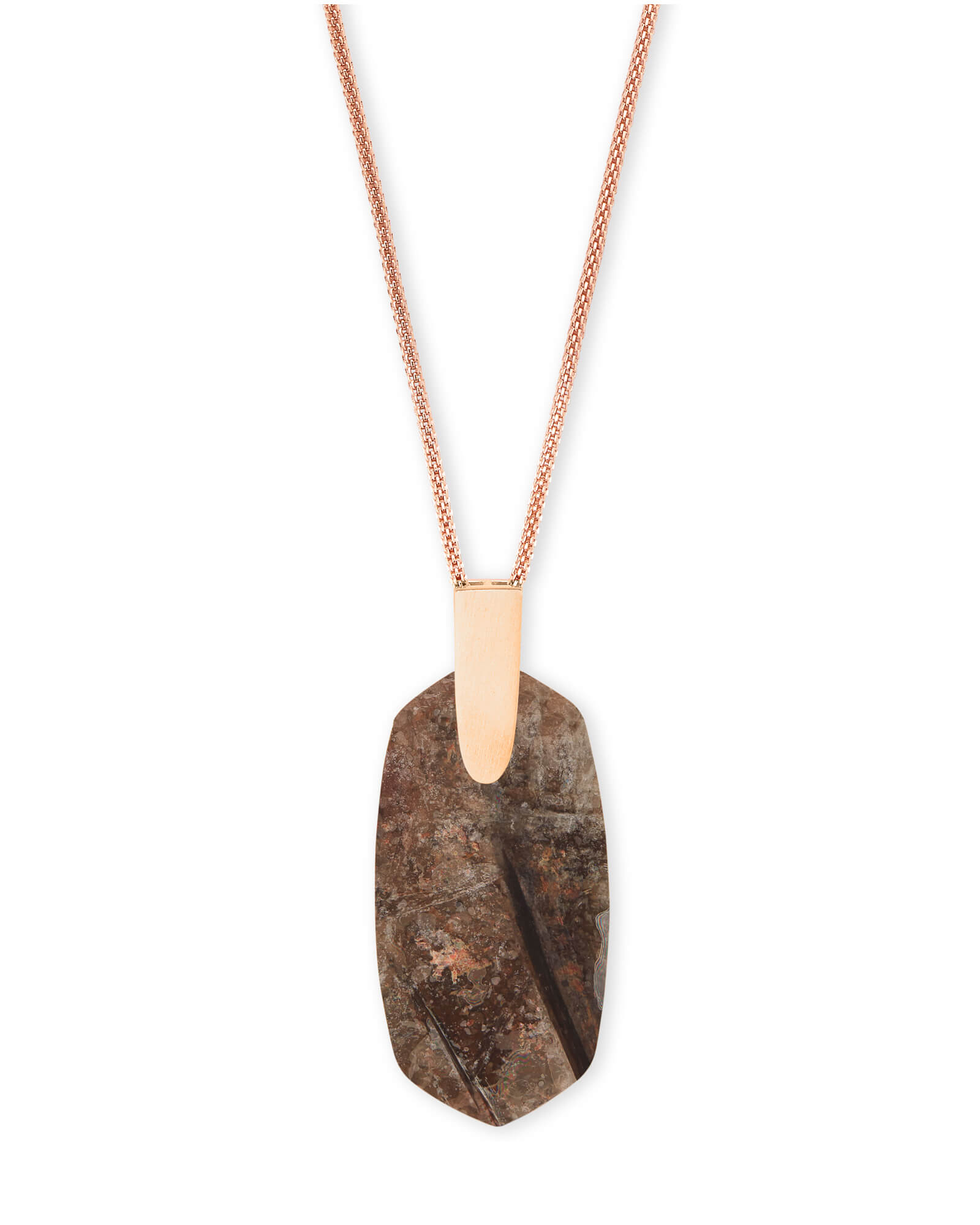 Inez Long Pendant Necklace in Rose Gold | Kendra Scott