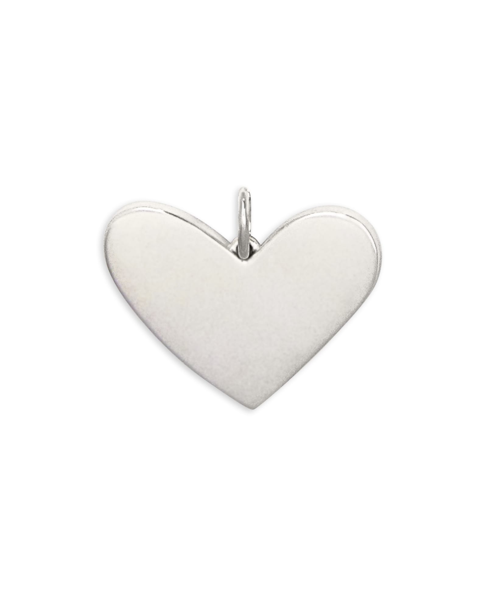 Ari Large Heart Charm in Sterling Silver