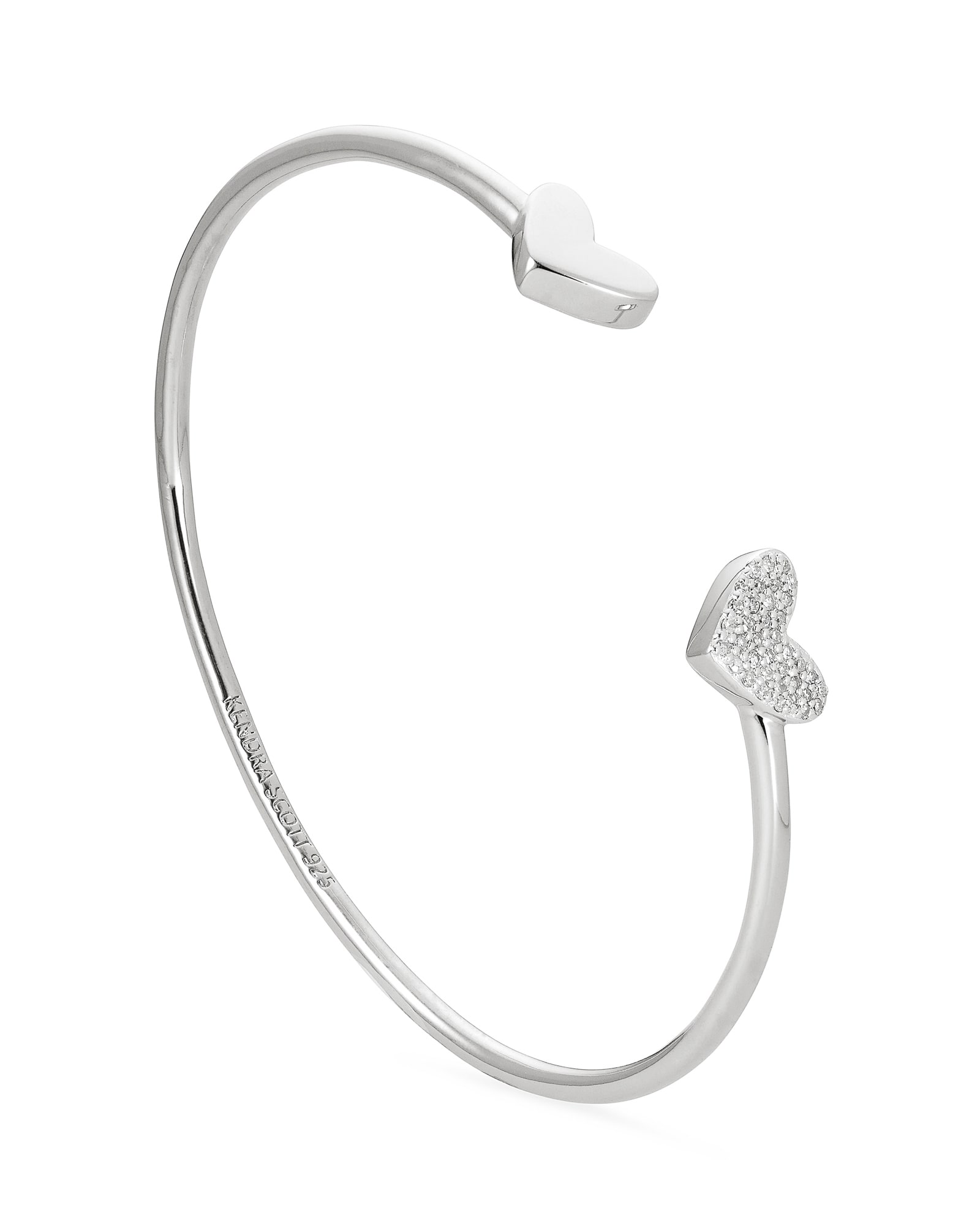 Ari Heart Delicate Chain Bracelet in Sterling Silver