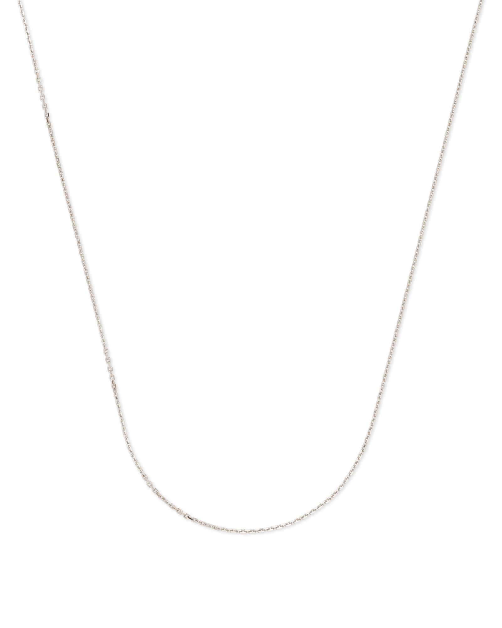 Thin Chain Necklace Silver