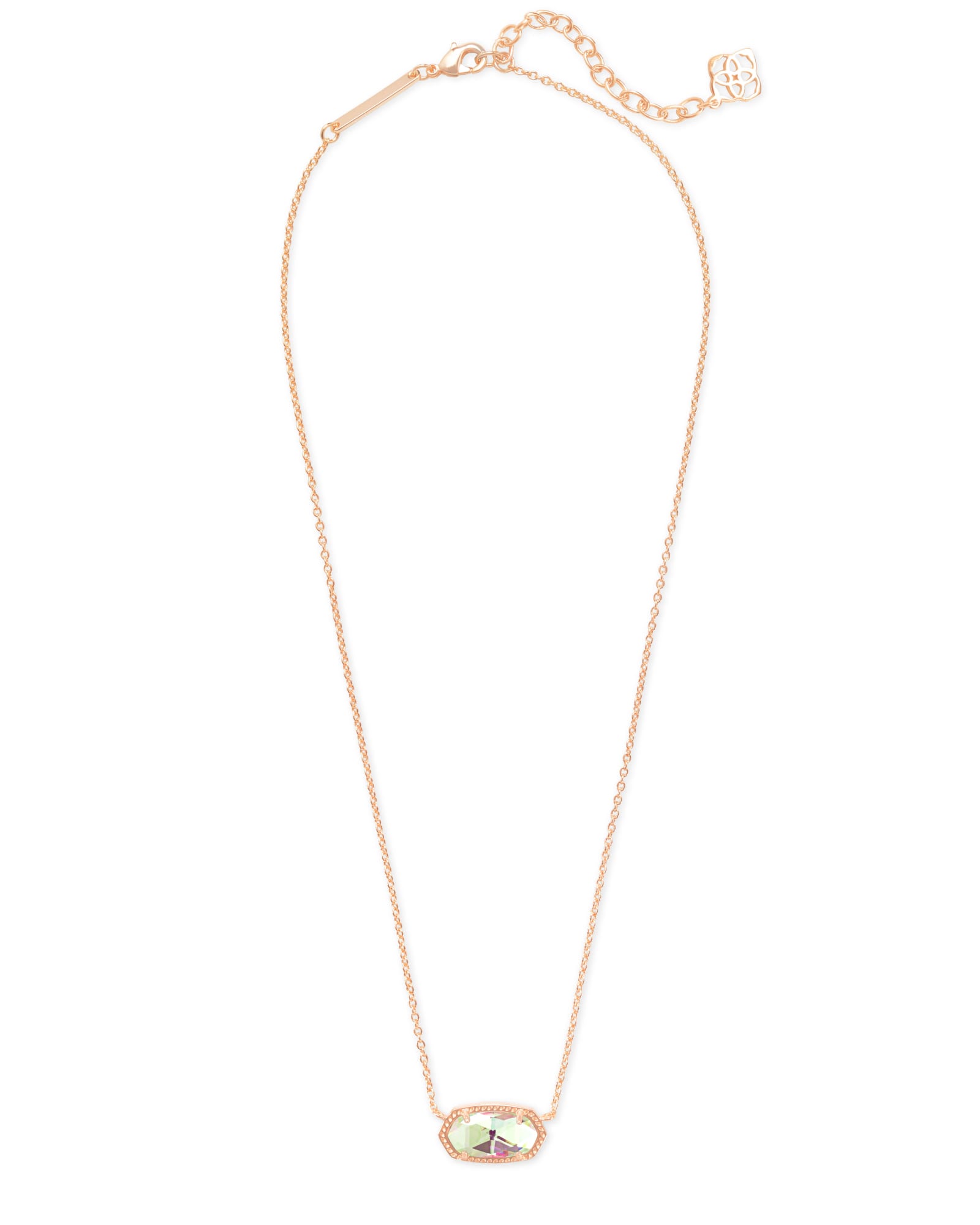 Brass 18k Rose Gold V Shape Chain Pendant For Women