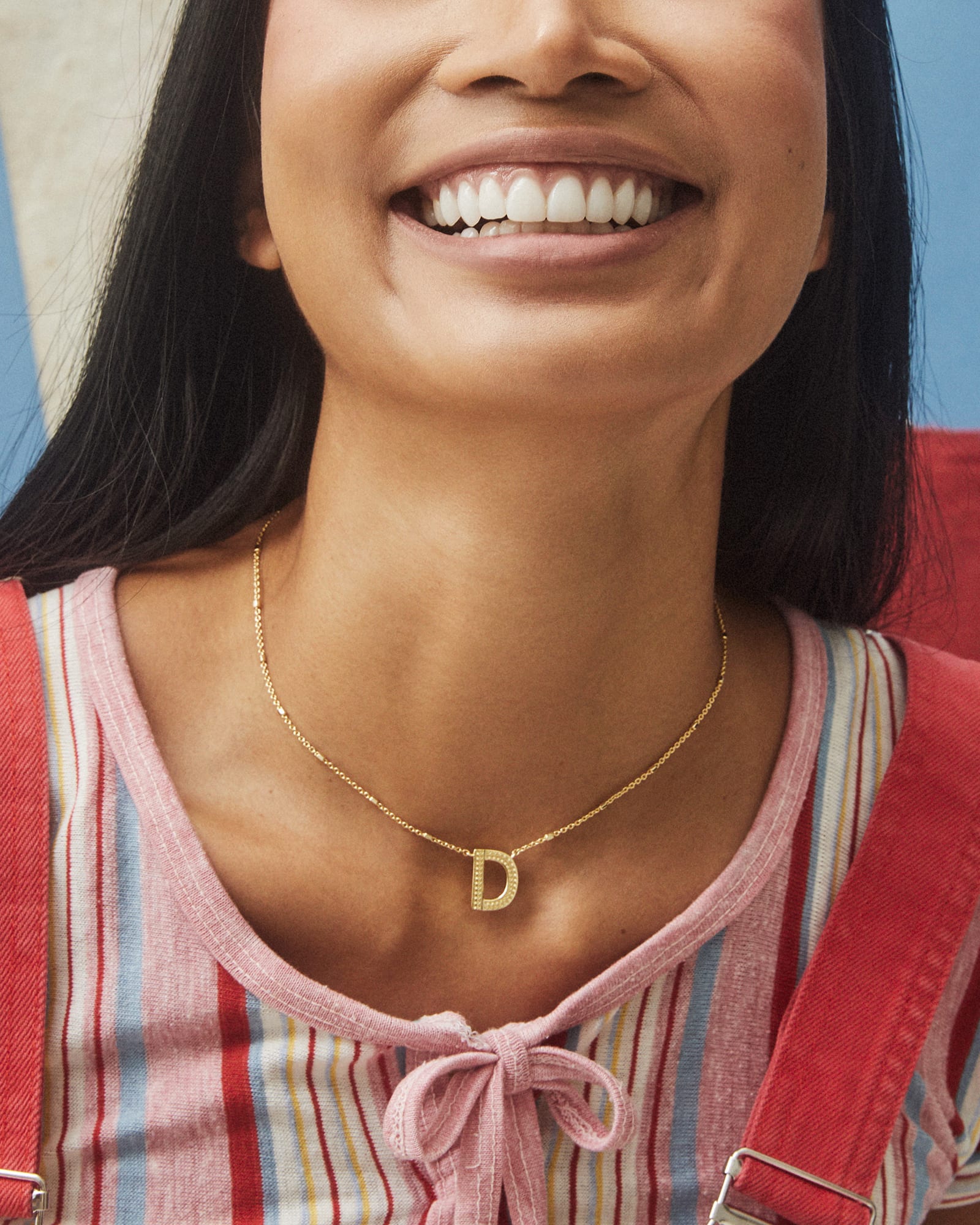 Alphabet necklace with pendant D