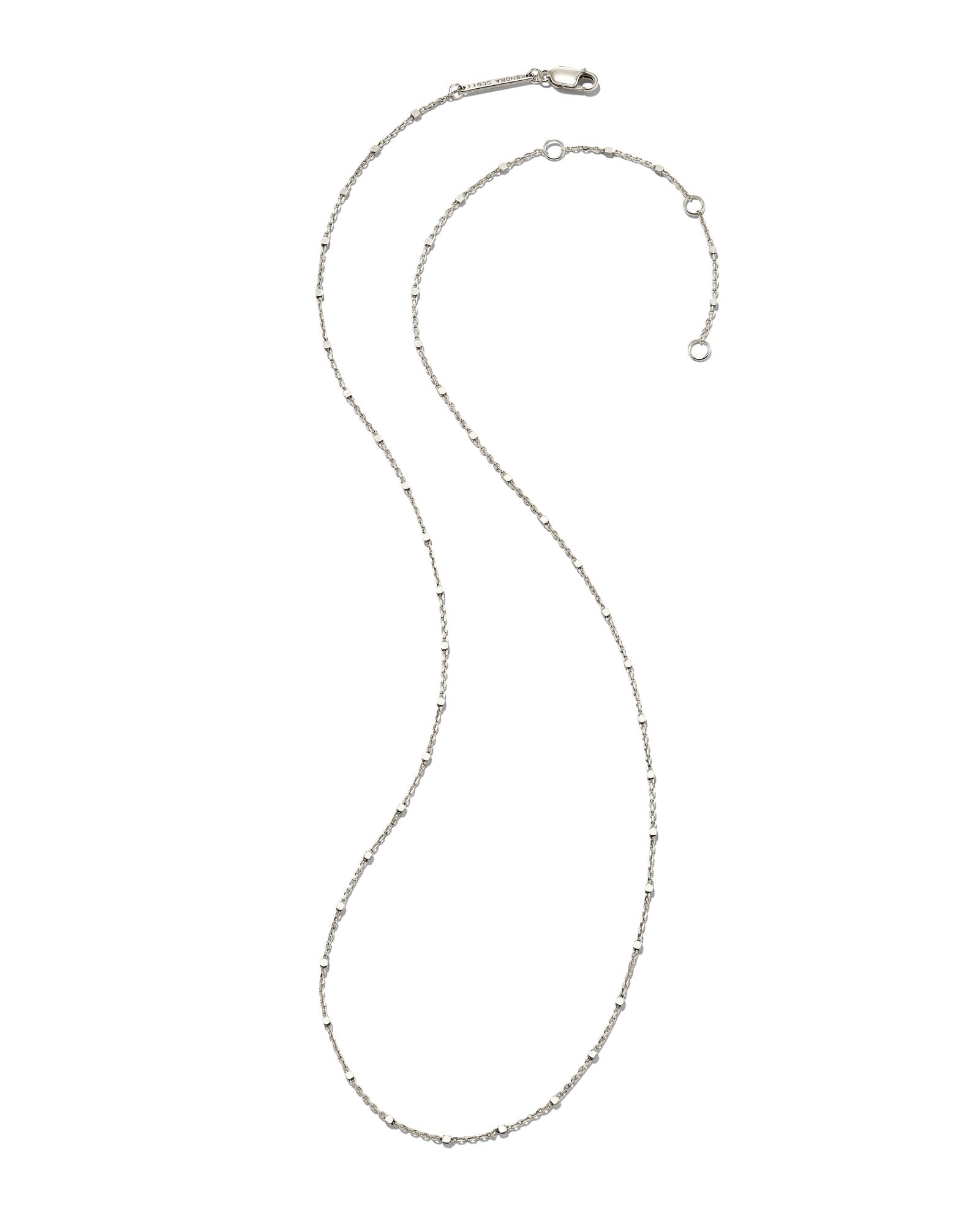 18 Inch Single Satellite Chain Necklace in Sterling Silver