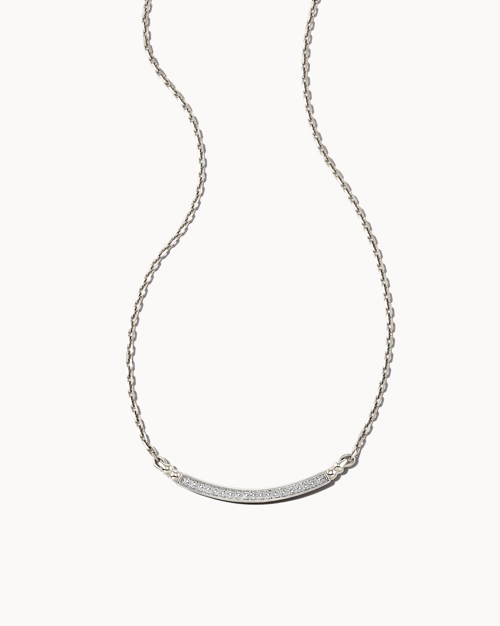 0.15 ct Ott 14k Yellow Gold Pendant Necklace White Diamond