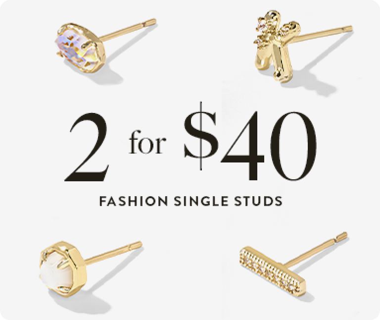 2 for $40 Fashion Single Studs