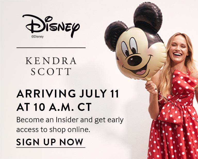 Disney & Kendra Scott. Arriving July 11 at 10 am CT. Become an insider and get early access. Sign up now