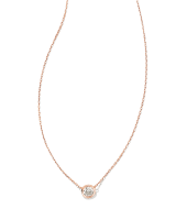 Audrey 14k Rose Gold Pendant Necklace in White Diamond, .25ct image number 0.0