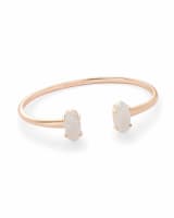 Edie Rose Gold Cuff Bracelet in Iridescent Drusy Kendra Scott