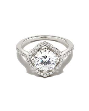 Signature Engagement Ring in 14k White Gold