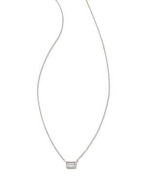 Isabella 14k White Gold Pendant Necklace in White Diamond