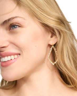 Sophee Crystal Drop Earrings in Gold