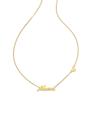 Mama Pendant Necklace in 18k Gold Vermeil