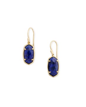 Lee 18k Gold Vermeil Drop Earrings in Blue Lapis