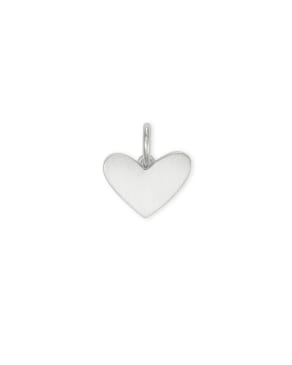 Ari Heart Charm in Sterling Silver