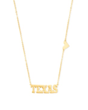 Texas Pendant Necklace in 18k Gold Vermeil