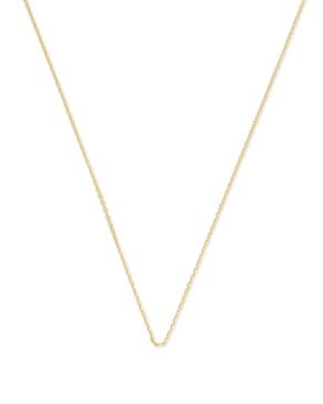 18 Inch Thin Chain Necklace in 18k Gold Vermeil