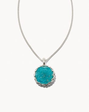 Jane Sterling Silver Pendant Necklace in Turquoise