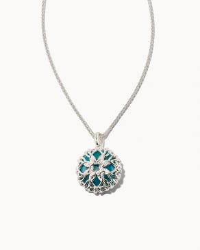 Jane Sterling Silver Pendant Necklace in Turquoise