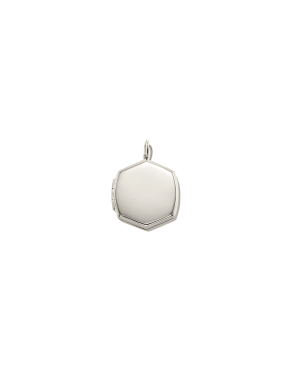 Davis Locket Charm in Sterling Silver