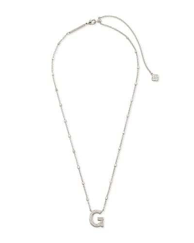Letter g necklace silver clearance