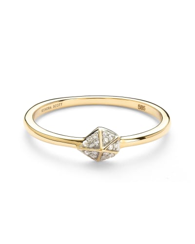 Fazia 14k Yellow Gold Ring in White Diamond  image number 0