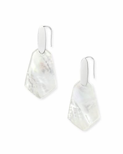 Camila Drop Earrings in Bright Silver image number 0