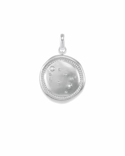 Scorpio Coin Charm in Vintage Gold 