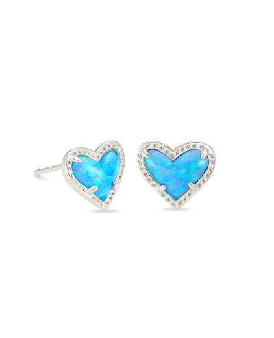 earrings kendra scott jewelry stud opal ari earring kendrascott heart tap double zoom