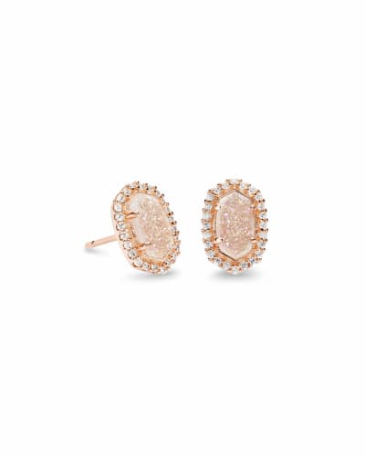 Chelsea Rose Gold Pendant Necklace In Iridescent Drusy Kendra Scott - Kendra Scott Chelsea Pendant Necklace Rose Gold