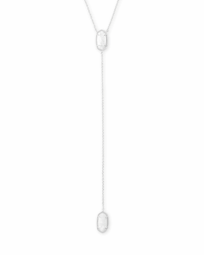 Kendra Scott Elisa Pendant Necklace in Deep Fuchsia Kyocera Opal
