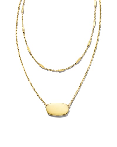 Elisa Multi Strand Necklace in 18k Yellow Gold Vermeil | Kendra Scott Elisa Multi Strand Necklace in 18k Yellow Gold Vermeil | Kendra Scott