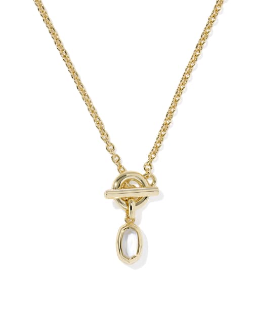 Mini Elisa Toggle Gold Short Pendant Necklace | Kendra Scott