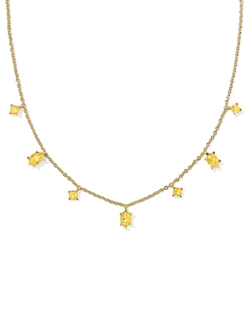 Kendra Scott | Blair Gold Jewel Strand Necklace In White Crystal