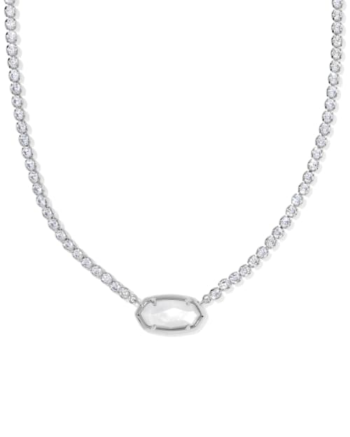 Elisa Silver Tennis Necklace