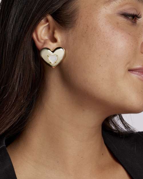 Sasha Heart Stud Earrings