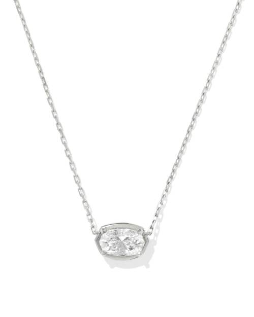 2 ct Lab Grown White Diamond Custom Elisa Pendant Necklace in 14k Yellow Gold