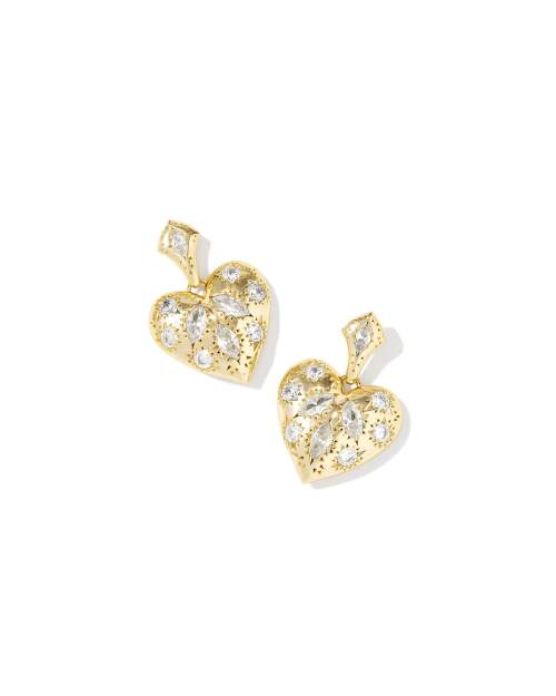 Ciondolo in oro giallo 18kt con cuore forato