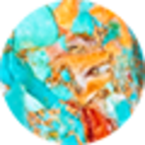 Bronze Veined Turquoise Magnesite Red Oyster