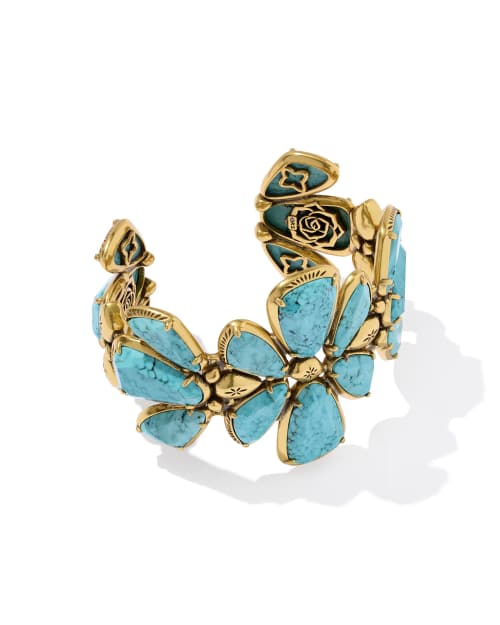 Jamie Vintage Gold Statement Cuff Bracelet