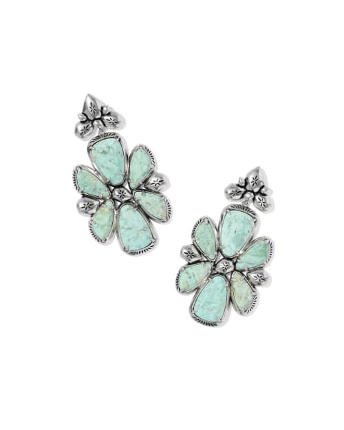 Jamie Vintage Silver Statement Earrings