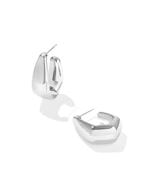 Kaia Silver Small Hoop Earrings